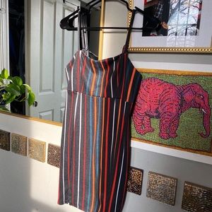Black striped Wild Fable dress in size S